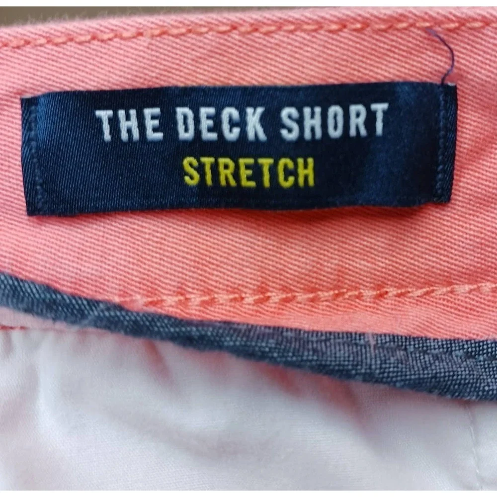 Nautica Deck Shorts Men's 36W Salmon Classic Fit Chino Flat Front‎